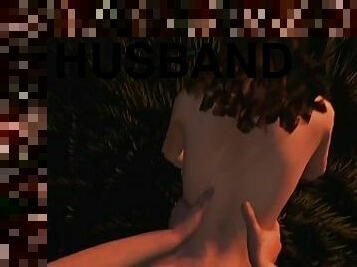 House Party - Gameplay Ashley a stranger's husband came while I was fucking her in the yard