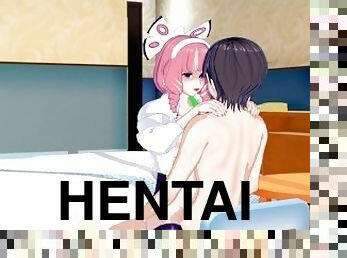 arsch, groß-titten, masturbieren, schwer, wichsen, creampie, anime, hentai, 3d, titten