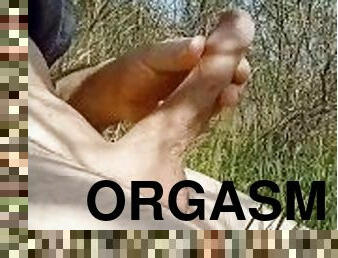 gigantisk, masturbation, orgasm, publik, amatör, cumshot, gigantisk-kuk, avrunkning, sprut, kåt