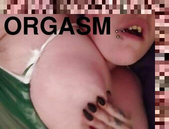 röv, masturbation, orgasm, kvinnligt-sprut, amatör, milf, bbw, ensam, tatuering