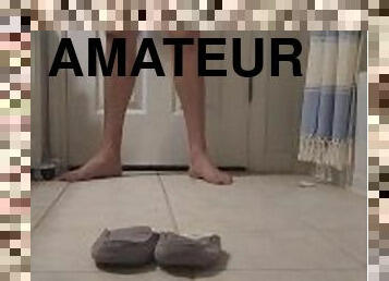 masturbation, pisser, amateur, énorme-bite, solo, bite