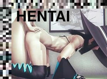 guza, velike-sise, amaterski, žestoko, krempita, animacija, hentai, 3d, sise, guz