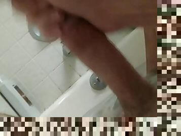 masturbação, amador, pénis-grande, gozando, pov, ejaculação, excitante, sozinho, pénis