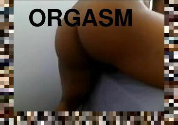 ORGASM: Black man booty fucking sex doll toy till orgasm