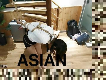 asiático, tetas-grandes, pantis, profesora, japonés, sadomasoquismo, medias, fetichista, bondage, morena