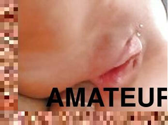 fitta-pussy, amatör, anal, gigantisk-kuk, flickvän, pojkvän, cowgirl, close-up, verklighet, kuk