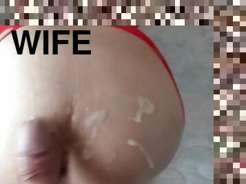 My wife is very hot, she loves cock and being filled with milk