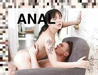 anal, bruneta, tatuaj