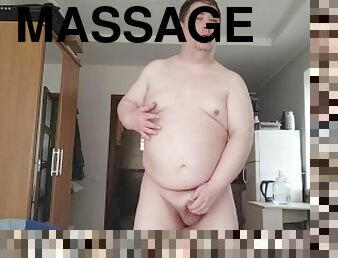 masturbation, orgasme, mature, ejaculation-sur-le-corps, gay, branlette, massage, joufflue, secousses, ejaculation