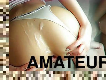 russisk, amatør, anal, babes, cumshot, hardcore, truser, cum, knulling-fucking, fetisj