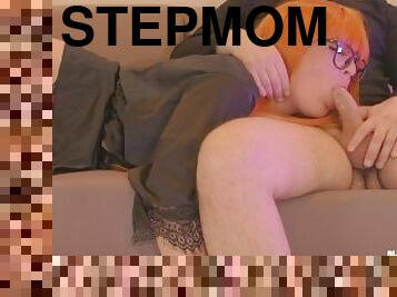 mor-og-sønn, russisk, amatør, blowjob, cumshot, milf, hardcore, mamma, deepthroat, creampie