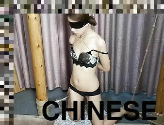 Chinese Bondage - Nomi Blindfolded And Vibed