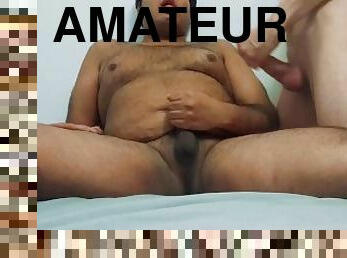 poilue, masturbation, orgasme, amateur, ejaculation-sur-le-corps, interracial, gay, maison, arabe, couple