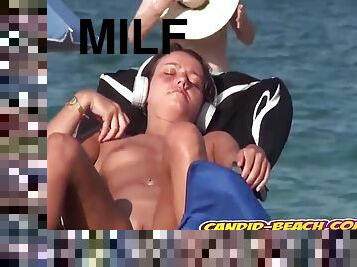 Bigg Tits Blonde Nudist Milf Naked At Beach Spycam Voyeur 14 Min