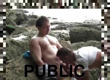 twink fucked by straight boy in the public exhib beach