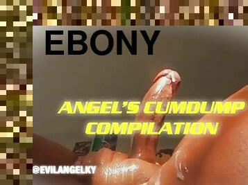 cul, énorme, amateur, anal, ejaculation-sur-le-corps, ébène, énorme-bite, jouet, compilation, belle-femme-ronde