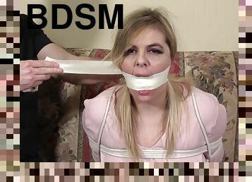 bdsm, blonda, incredibil, fetish, inceandu-se, bondage, dominare, tocuri-inalte