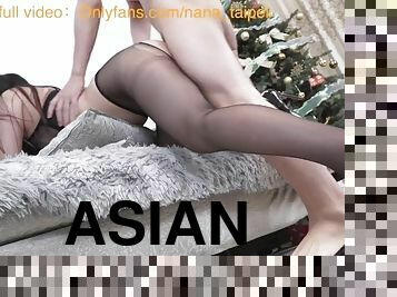 asia, posisi-seks-doggy-style, amatir, gambarvideo-porno-secara-eksplisit-dan-intens, kaki, stocking-stockings, sudut-pandang, manis, cantik, bokong