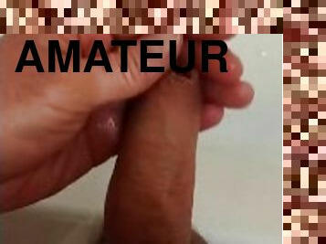 baignade, masturbation, pisser, amateur, secousses, solo, bite