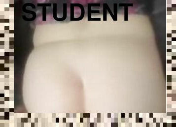 College student needed a higher grade… I needed my dick sucked