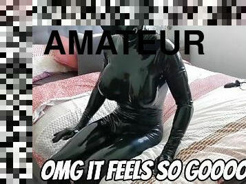 amateur, anal, jouet, pute, chevauchement, gode, fétiche, latex, solo, masque