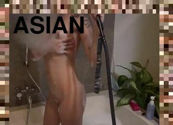 asyalı, banyo-yapma, büyük-göğüsler, köpekçik, amcık-pussy, amatör, meni, sarışın, sikişme, sigara-içme