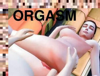 orgasmo, penetração-de-braço, facial, ejaculação, hentai