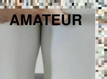 pisser, amateur, culotte, horny, fétiche, solo, orteil-de-chameau, blanc