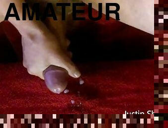 masturbation, amateur, ejaculation-sur-le-corps, énorme-bite, point-de-vue, ejaculation, solo, bite