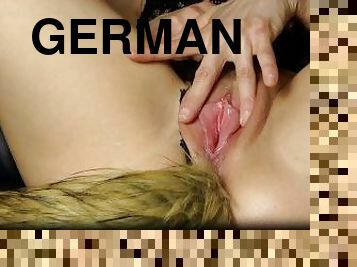 GERMAN pussy masturbation - anal plug ????????