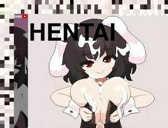 Bunny Suit Titfuck and Cum Facial Hentai - Touhou Tewi Inaba Paizuri