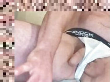 Jockstrap Daddy fucking himself