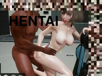 anime, hentai, belíssimo, 3d, campainha