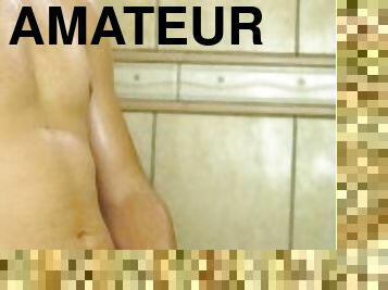 mandi, amatir, penis-besar, buatan-rumah, handjob-seks-dengan-tangan-wanita-pada-penis-laki-laki, brazil, seorang-diri, penis