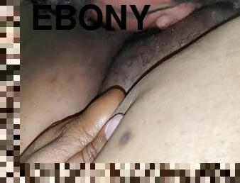 hårete, pussy, ebony, milf, bbw, rumpe-booty, fingret-pretty, action, nympho