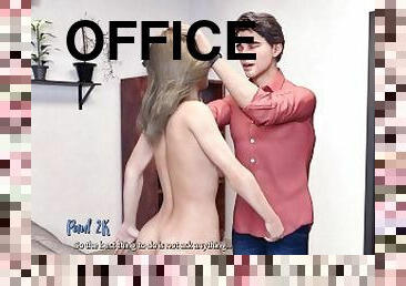 cul, bureau-office, babes, double, anime, hentai