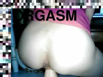 masturbación, orgasmo, squirting, amateur, juguete, cabalgando, consolador, pequeñita, a-solas, morena