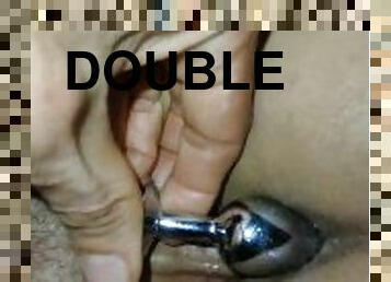 amateur, anal, doble, penetración