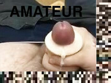 masturbation, chatte-pussy, amateur, énorme-bite, branlette, point-de-vue, ejaculation, pute, solo, bite