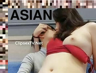 asiatique, papa, amateur