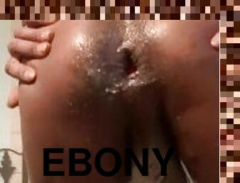 Big Booty Ebony ts Creaming and Queef solo