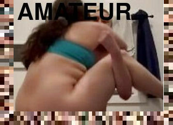 cul, amateur, hardcore, belle-femme-ronde, butin, pute, blanc, brunette, réalité, dure