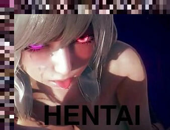 monstre, amateur, fellation, branlette, anime, hentai, 3d, dure