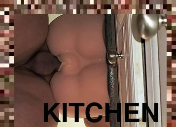 Quick kitchen sex