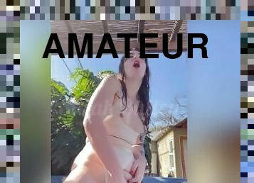 grosse, masturbation, orgasme, chatte-pussy, giclée, amateur, belle-femme-ronde, fétiche, solo, brunette