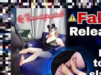 Femdom Fake Release! Chastity Ruined Orgasm Game Bondage Anal Hook BDSM Milf Stepmom Real Homemade