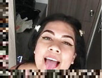 aluna, adolescente, stip, dad-girl, colégio, excitante, langerie, dançando, perfeito, fetiche