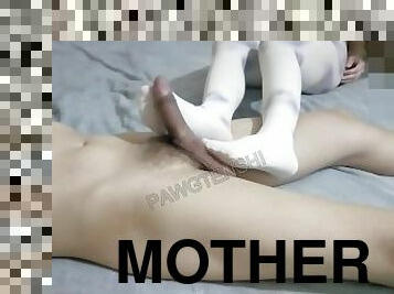 masturbation, collants, amateur, milf, maison, maman, pieds, bas, mignonne, mère