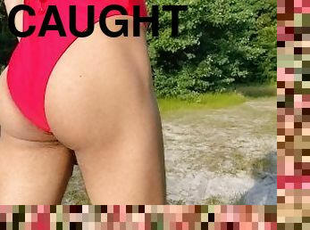 Sissy in Swimsuit got Caught