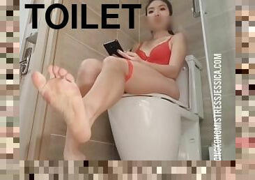 asia, budak, pakaian-dalam-wanita, toilet, cina, dominasi, dominasi-perempuan-dalam-sex